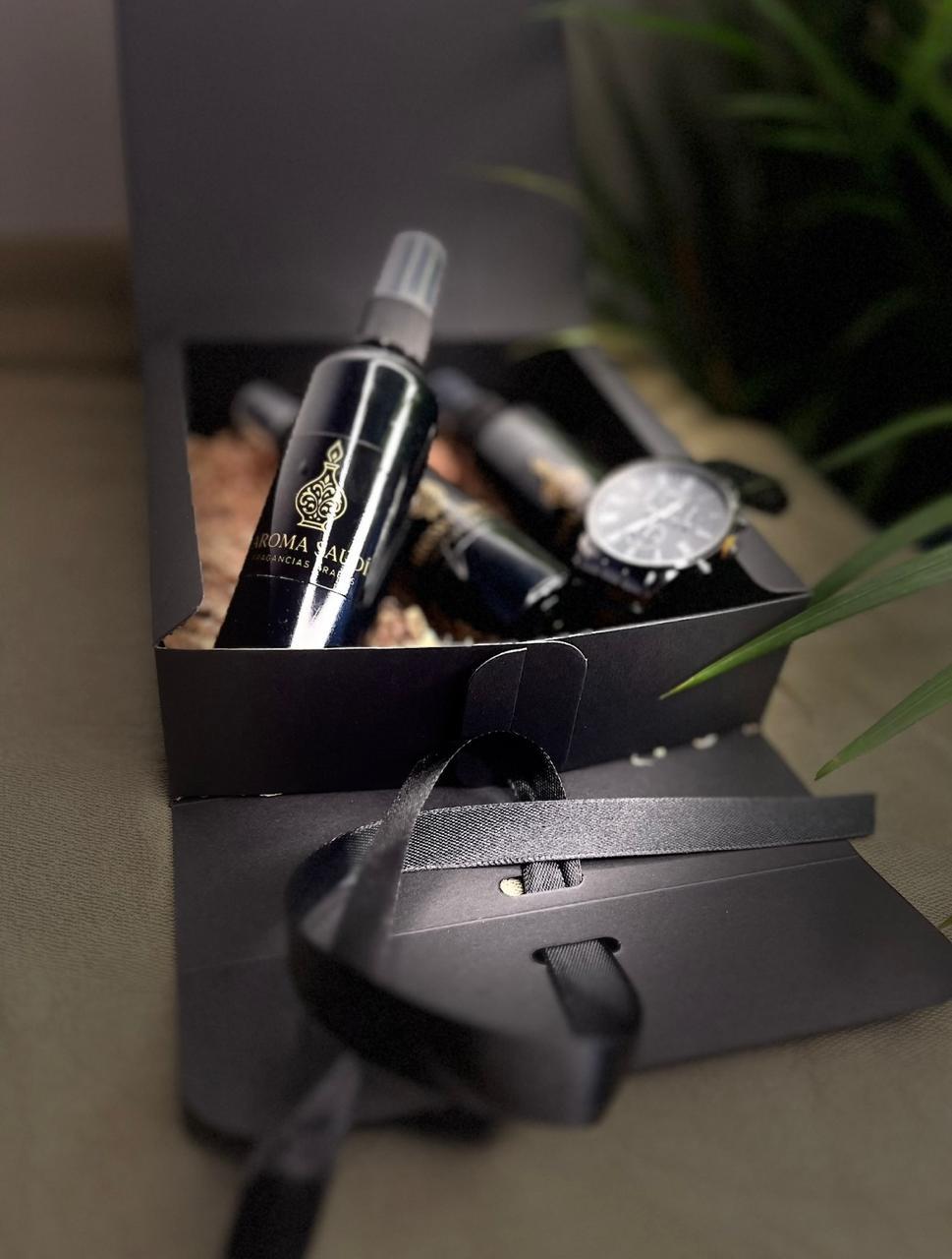 Aroma Saudí: 3 Fragancias Árabes + Reloj de Lujo
