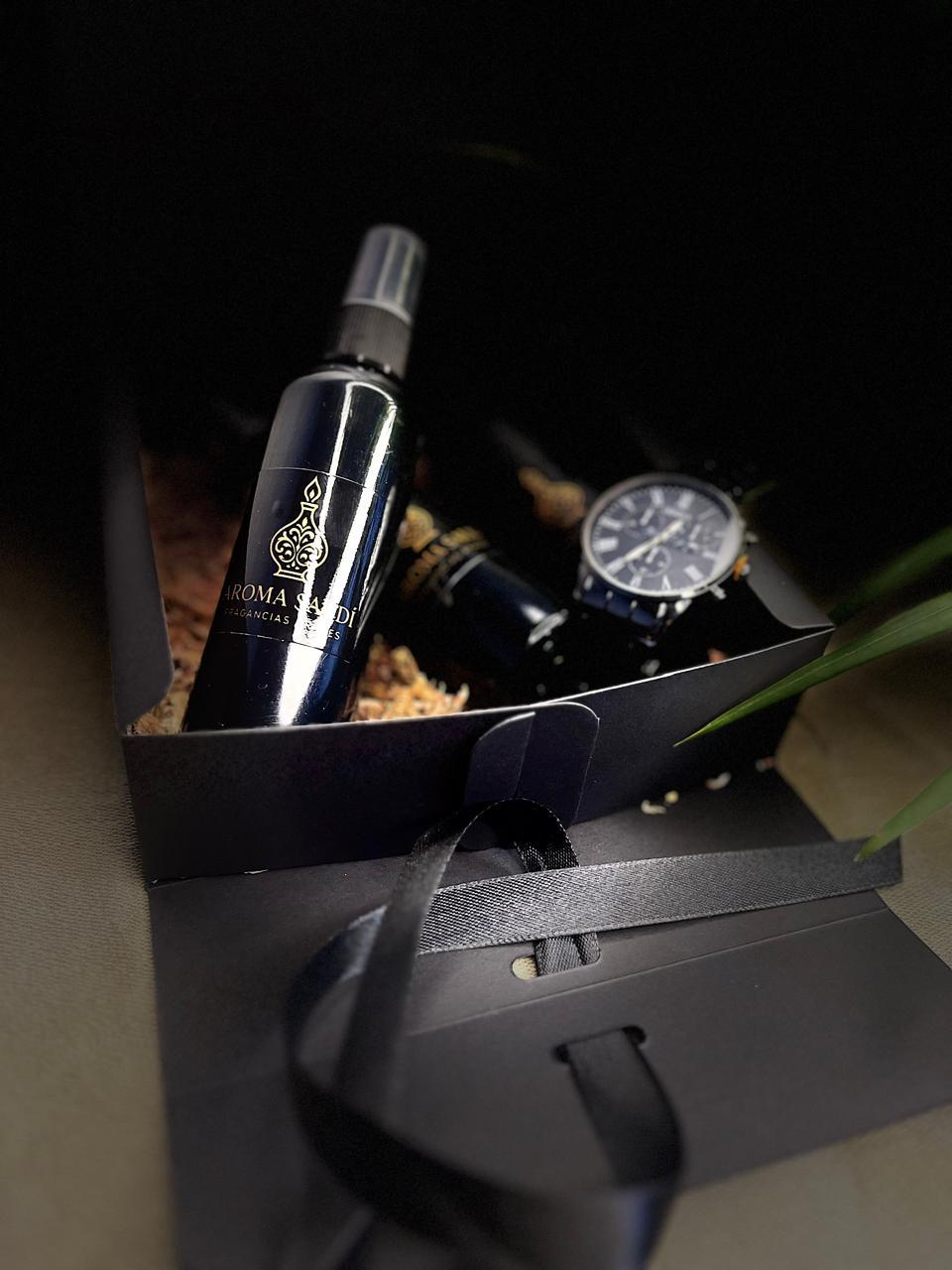 Aroma Saudí: 3 Fragancias Árabes + Reloj de Lujo