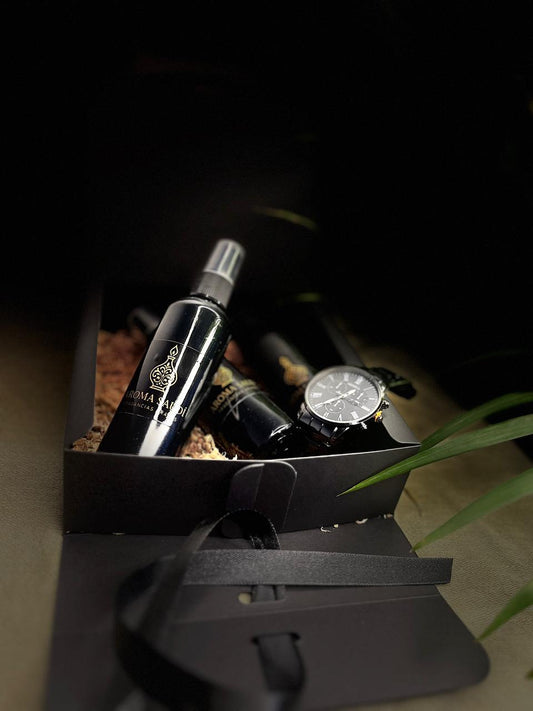 Aroma Saudí: 3 Fragancias Árabes + Reloj de Lujo